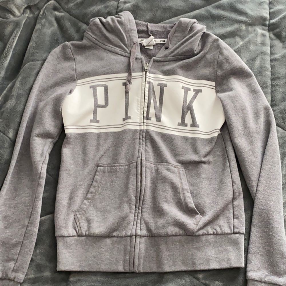 PINK zip up hoodie